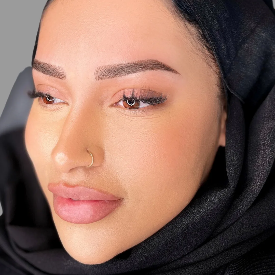 Brow and lip tattoo result