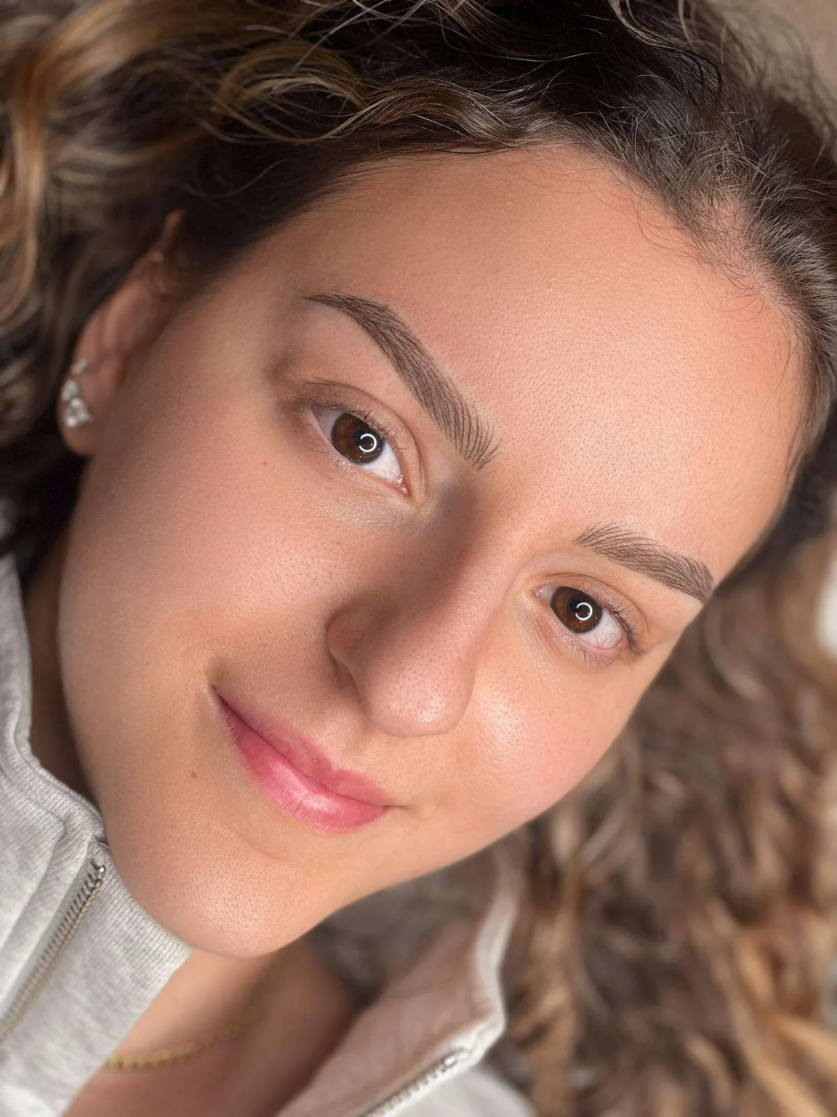 Combination brow tattoo result